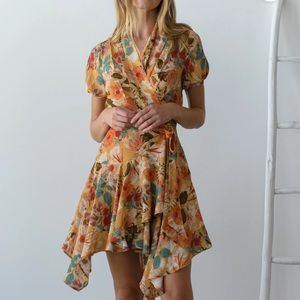 DRA Los Angeles KASSEY DRESS Cosmo Floral XS New